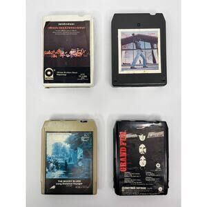 Classic Rock & Soul 8 Track Tape Lot Stevie Wonder Billy Joel Boston-Vintage